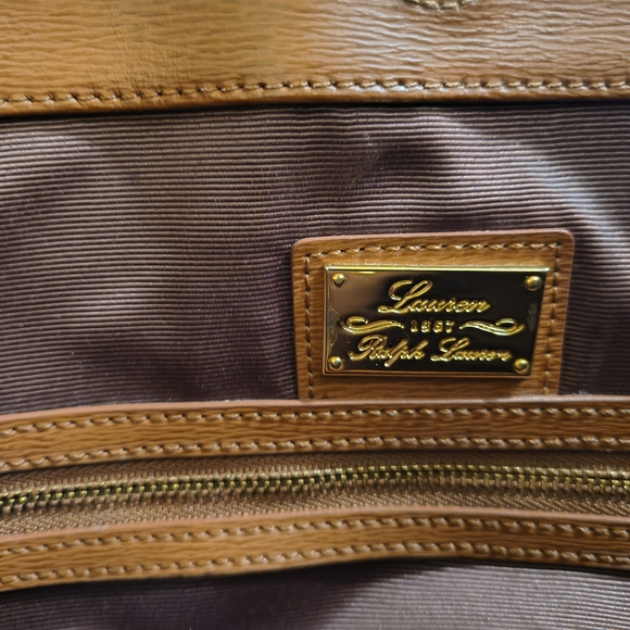Ralph Lauren Tan Leather Tote - Picture 7 of 9